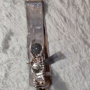Chico's Bling Sash Slouch Belt Size Lg